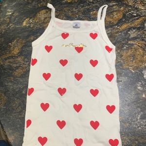 Petit Bateau size 12 and heart cami